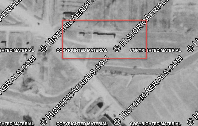 LeDucs Creekside Motel - 1954 Aerial (newer photo)